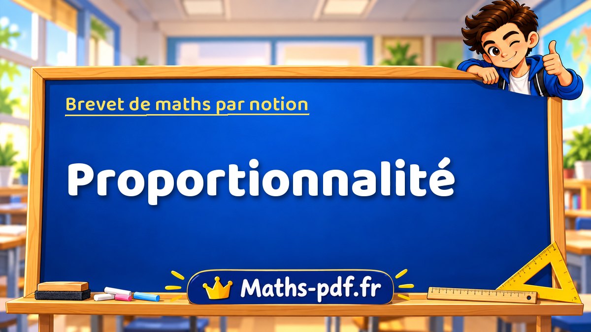 Brevet de maths : Proportionnalité, les exercices des sujets officiels