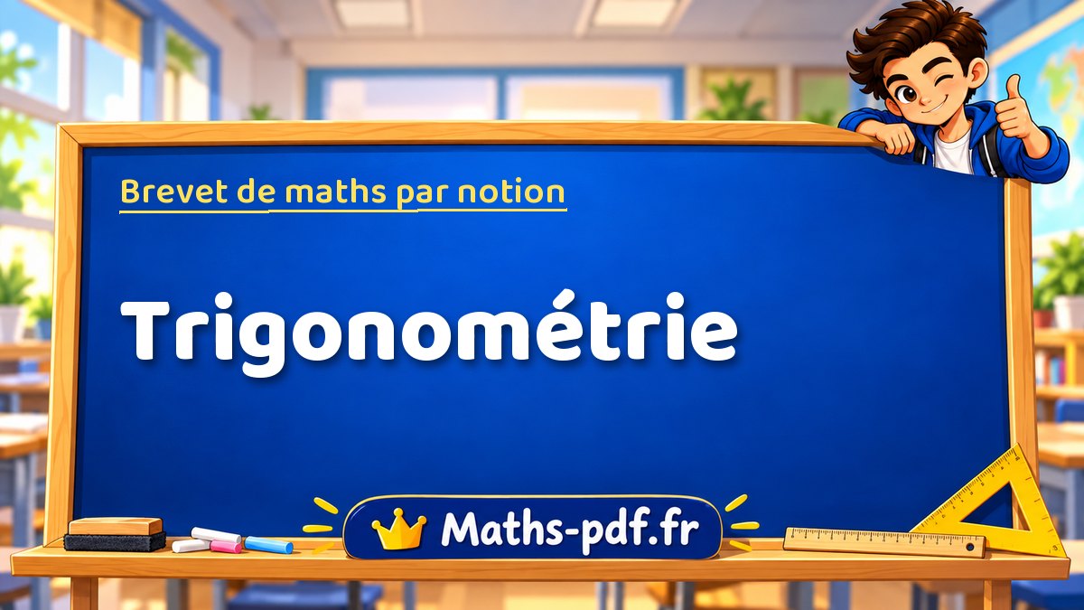 Brevet de maths : Trigonométrie, les exercices des sujets officiels