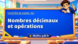Nombres décimaux et opérations