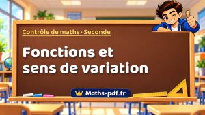 Fonctions et sens de variation