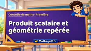 Produit scalaire et géométrie repérée