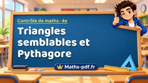 Triangles semblables et Pythagore