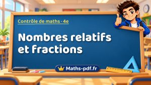 Nombres relatifs et fractions