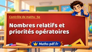 Nombres relatifs et priorités opératoires