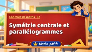 Symétrie centrale et parallélogrammes