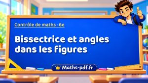 Bissectrice et angles dans les figures