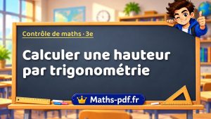 Calculer une hauteur par trigonométrie