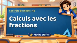 Calculs avec les fractions