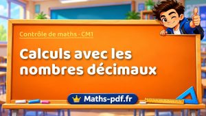Calculs avec les nombres décimaux