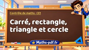 Carré, rectangle, triangle et cercle