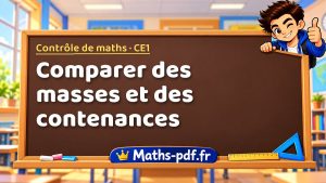 Comparer des masses et des contenances