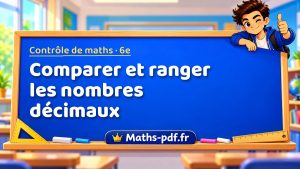 Comparer et ranger les nombres décimaux