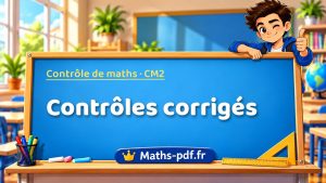 Contrôles de maths en CM2 corrigés à imprimer en PDF