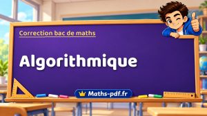 Correction du bac de maths : Algorithmique, exercices des sujets officiels
