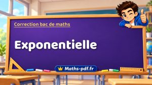 Correction du bac de maths : Exponentielle, exercices des sujets officiels