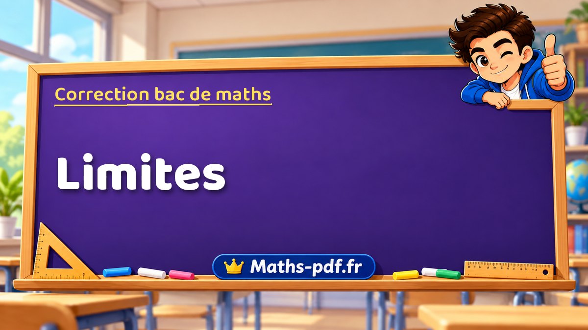 Correction du bac de maths : Limites, exercices des sujets officiels
