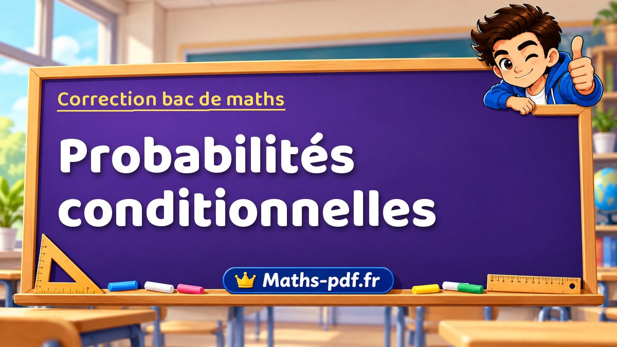 Correction du bac de maths : Probabilités conditionnelles, exercices des sujets officiels