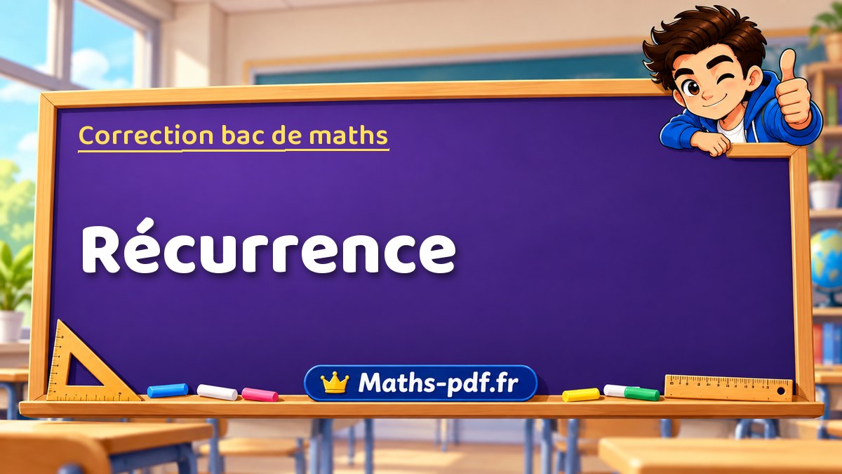 Correction du bac de maths : Récurrence, exercices des sujets officiels