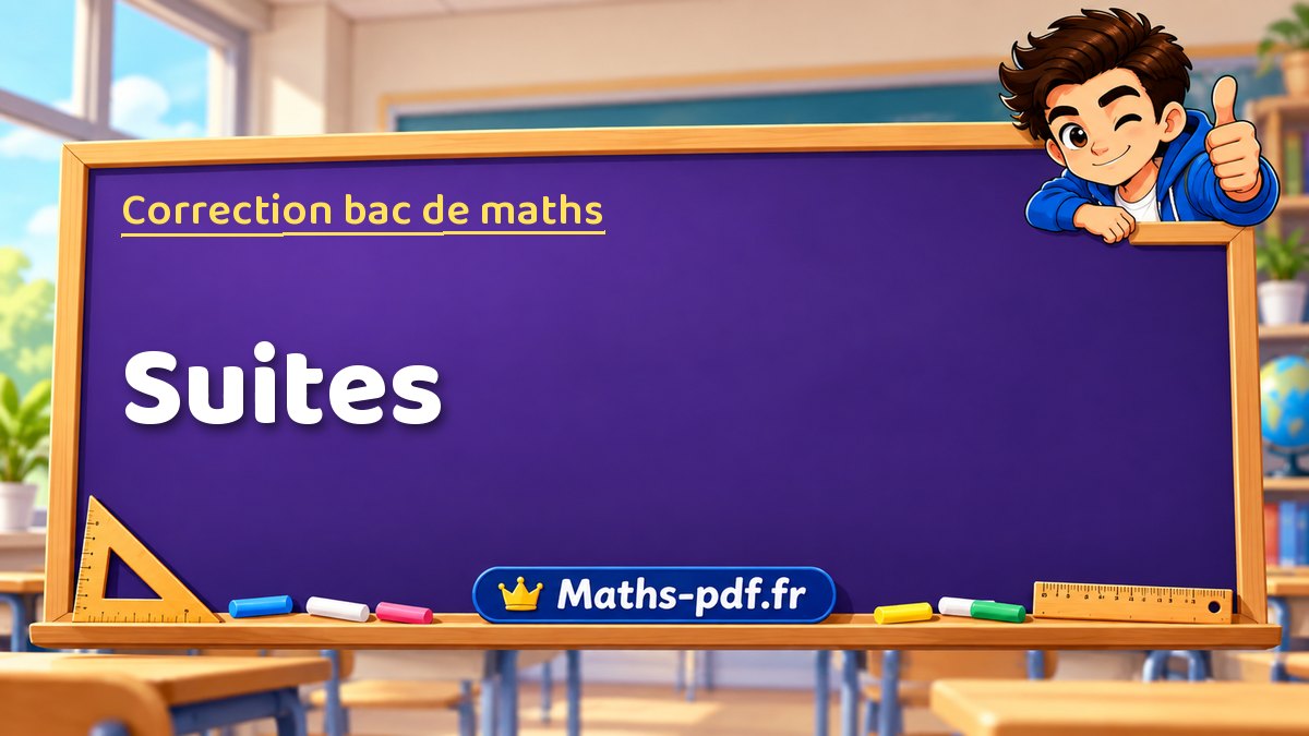 Correction du bac de maths : Suites, exercices des sujets officiels
