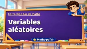 Correction du bac de maths : Variables aléatoires, exercices des sujets officiels