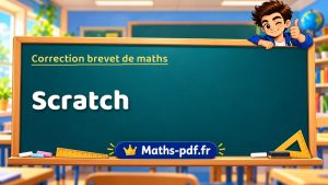 Correction du brevet de maths : Scratch, exercices des sujets officiels