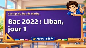 Corrigé du bac de maths 2022 : Liban, jour 1