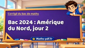 Corrigé du bac de maths 2024 : Amérique du Nord, jour 2