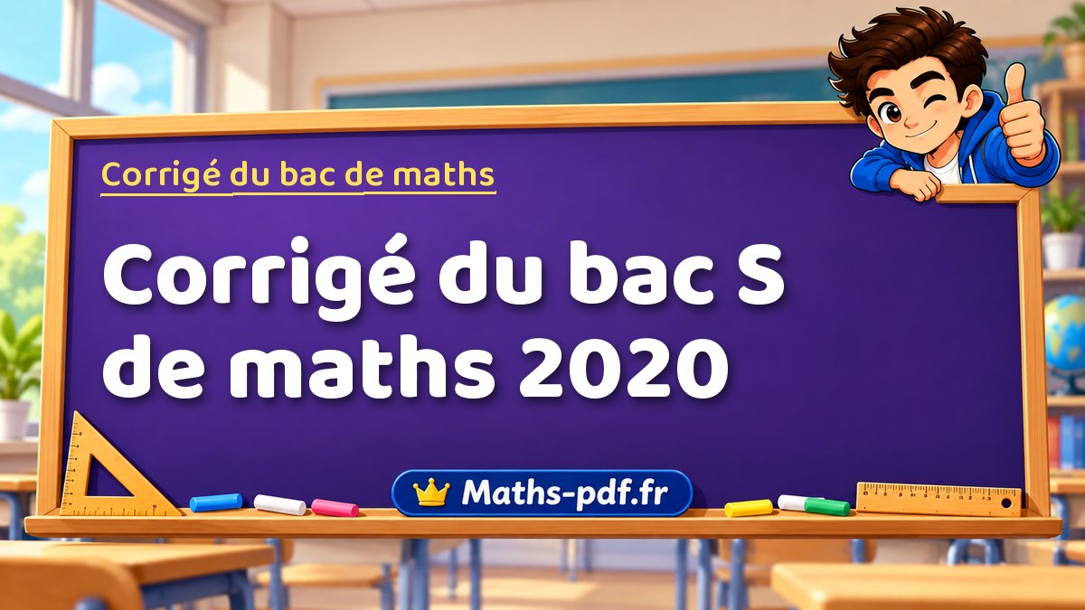 Corrigé de maths – Corrigé du bac S de maths 2020 – Maths-pdf.fr