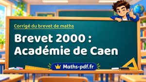 Corrigé du brevet de maths 2000 : Académie de Caen