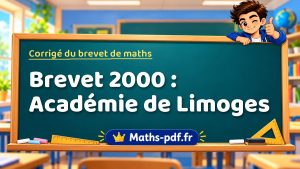 Corrigé du brevet de maths 2000 : Académie de Limoges