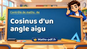 Cosinus d’un angle aigu