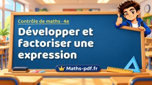Développer et factoriser une expression