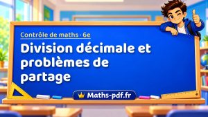 Division décimale et problèmes de partage