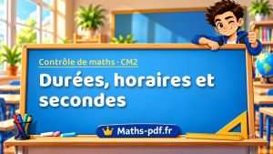 Durées, horaires et secondes