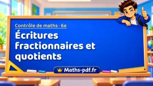 Écritures fractionnaires et quotients