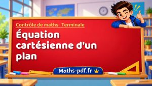 Équation cartésienne d’un plan