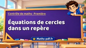 Équations de cercles dans un repère