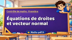 Équations de droites et vecteur normal