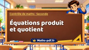 Équations produit et quotient
