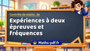 Expériences à deux épreuves et fréquences