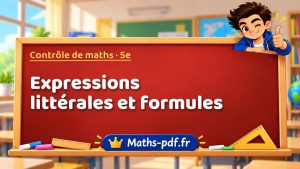 Expressions littérales et formules