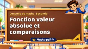 Fonction valeur absolue et comparaisons