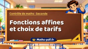 Fonctions affines et choix de tarifs