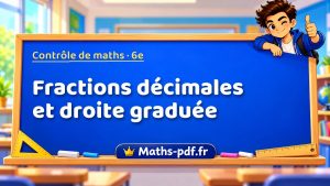 Fractions décimales et droite graduée