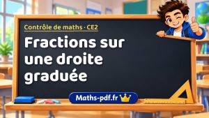 Fractions sur une droite graduée