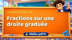 Fractions sur une droite graduée