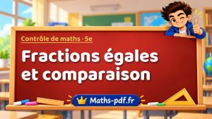 Fractions égales et comparaison