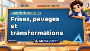 Frises, pavages et transformations