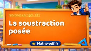 La soustraction posée