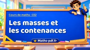 Les masses et les contenances